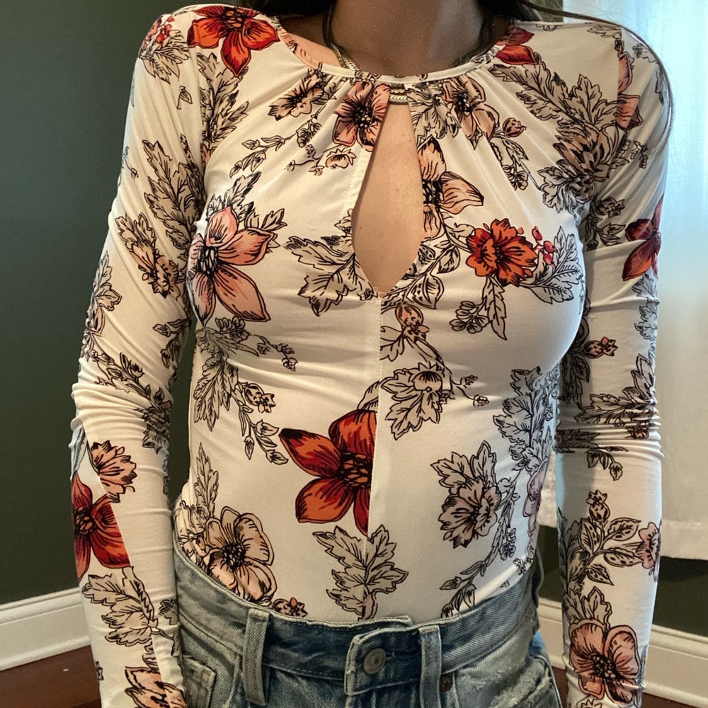 Floral body suit